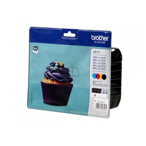 Brother LC | 123 Value Pack | Black | Yellow | Cyan | Magenta | Ink cartridge